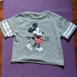 Women's XS Disney Mickey Mouse Crop Top